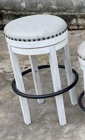 Valebeck upholstered swivel best sale barstool